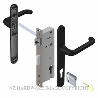 YALE VR82303B VERONA 40MM 2PT 13MM INT-TURN LOCKSET MATT BLACK