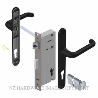 YALE VR82402B VERONA 50MM 2PT 13MM KEY-TURN LOCKSET MATT BLACK