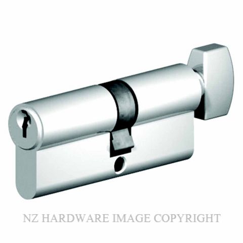 YALE OFFSET P33294 EURO CYLINDER KEY & TURN 48MM/33MM SATIN CHROME