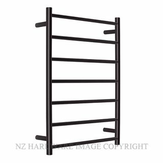 ALEXANDER ELAN 9A05 7 BAR 45R HEATED TOWEL LADDER MATT BLACK