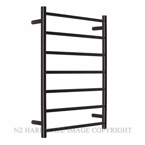 ALEXANDER ELAN 9A05 7 BAR 45R HEATED TOWEL LADDER MATT BLACK