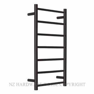 ALEXANDER ELAN 9A08 7 BAR 60R HEATED TOWEL LADDER MATT BLACK