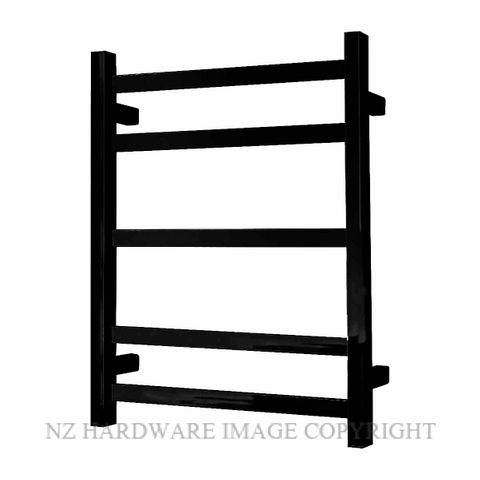 ALEXANDER ELAN 9B01 5 BAR 20S HEATED TOWEL LADDER MATT BLACK