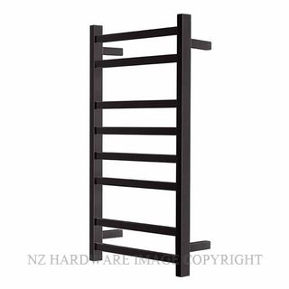 ALEXANDER ELAN 9B05 8 BAR 45S HEATED TOWEL LADDER MATT BLACK