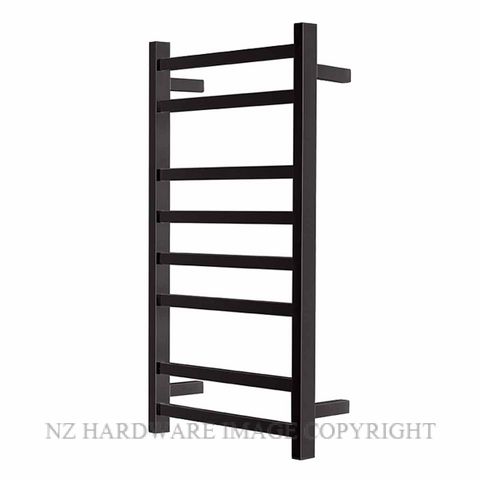 ALEXANDER ELAN 9B05 8 BAR 45S HEATED TOWEL LADDER MATT BLACK