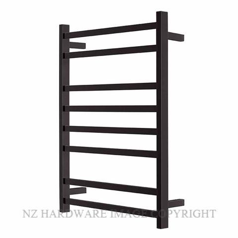 ALEXANDER ELAN 9B08 8 BAR 60S HEATED TOWEL LADDER MATT BLACK