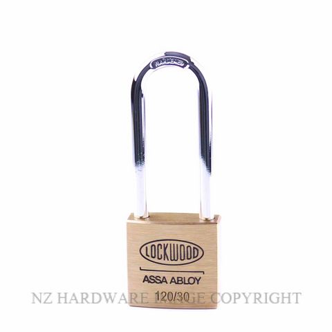 LOCKWOOD L120/30/150/KA2 120 SERIES PADLOCK 30MM WITH 50MM SHACKLE KEYED ALIKE