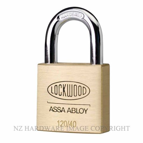 LOCKWOOD L120/40/125/KA2 120 SERIES PADLOCK 40MM WITH 25MM SHACKLE KEYED ALIKE