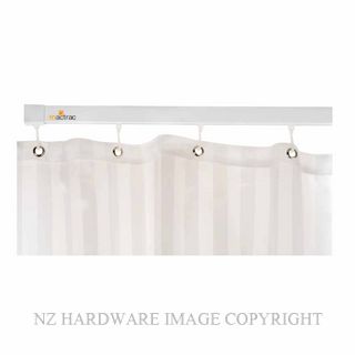 MACTRAC SHOWER CURTAINS WHITE