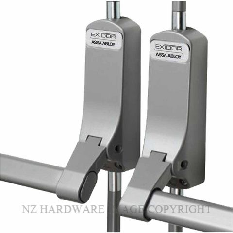 ASSA ABLOY EXI284-SIL EXIDOOR DOUBLE DOOR VERTICAL ROD PANIC BOLT SILVER