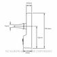 ASSA ABLOY EXI325EA-SIL EXIDOOR EXTERIOR LOCKING LEVER SILVER