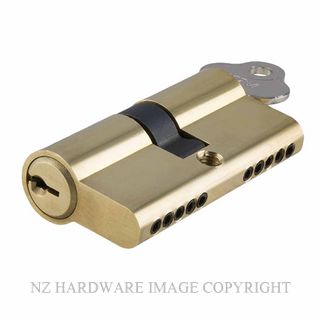 SDG 21600-KA3 EURO CYLINDER 65MM DUAL FUNCTION KEY-KEY POLISHED BRASS