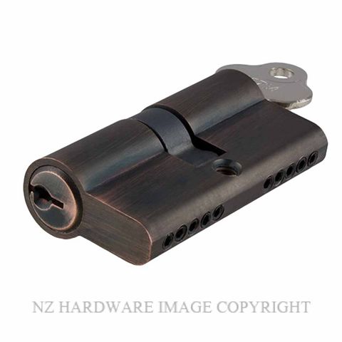 SDG 21602-KA3 EURO CYLINDER 65MM DUAL FUNCTION KEY-KEY ANTIQUE COPPER