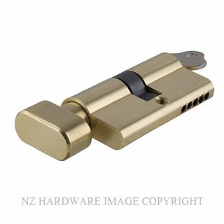 SDG 21610-KA3 EURO CYLINDER 65MM KEY & TURN POLISHED BRASS