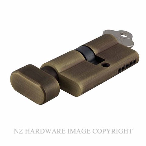 SDG 21611-KA3 EURO CYLINDER 65MM KEY & TURN SIGNATURE BRASS