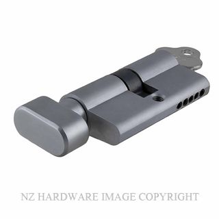 SDG 21615-KA3 EURO CYLINDER 65MM KEY & TURN BRUSHED CHROME