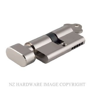 SDG 21618-KA3 EURO CYLINDER 65MM KEY & TURN POLISHED NICKEL