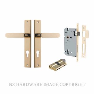 IVER 10248KENTR60KK BRONTE RECTANGULAR KEY-KEY ENTRANCE LOCK KITSET POLISHED BRASS