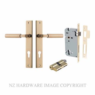 IVER 10250KENTR60KK BERLIN RECTANGULAR KEY-KEY ENTRANCE LOCK KITSET POLISHED BRASS