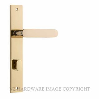 IVER 10248P85 BRONTE RECTANGULAR PRIVACY FURNITURE POLISHED BRASS