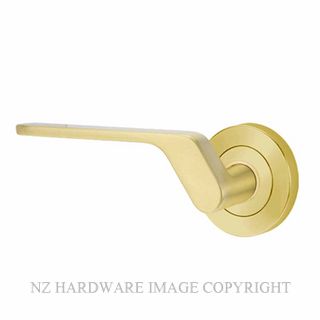 LOCKWOOD 1220/1221/41RPB LEVER ON ROSE POLISHED BRASS