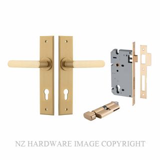 IVER 15368KENTR60KT OSAKA CHAMFERED KEY-TURN ENTRANCE LOCK KITSET BRUSHED BRASS