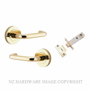 IVER 20350KIBPRIV60 OSLO ROUND ROSE INTERGRATED PRIVACY POLISHED BRASS