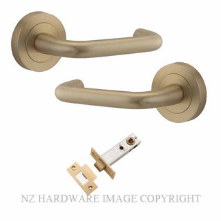 IVER 20356KPASS60 OSLO ROUND ROSE PASSAGE KITSET BRUSHED BRASS