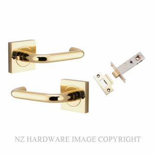 IVER 20360KIBPRIV60 OSLO SQUARE ROSE INTERGRATED PRIVACY POLISHED BRASS