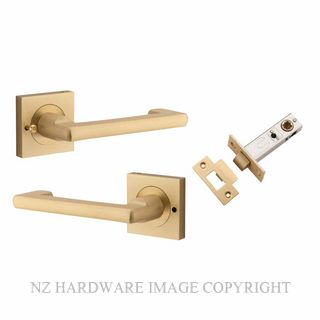 IVER 21176KIBPRIV60 BALTIMORE RETURN SQUARE ROSE INTERGRATED PRIVACY BRUSHED BRASS