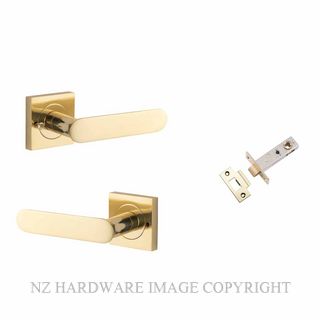 IVER 0400KIBPRIV60 BRONTE SQUARE ROSE INTERGRATED PRIVACY POLISHED BRASS