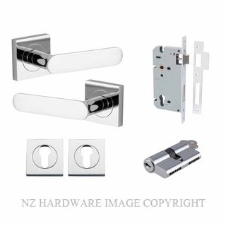 IVER 0404KENTR60KK BRONTE SQUARE ROSE KEY-KEY ENTRANCE LOCK KITSET CHROME PLATE