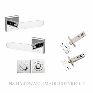 IVER 0404KPRIV60 BRONTE SQUARE ROSE PRIVACY KITSET CHROME PLATE