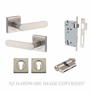 IVER 0409KENTR60KK BRONTE SQUARE ROSE KEY-KEY ENTRANCE LOCK KITSET SATIN NICKEL