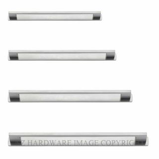 IVER 0534B CALI CABINET HANDLE & PLATE 130MM BRUSHED CHROME