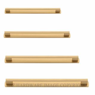IVER 0554B CALI CABINET HANDLE & PLATE 130MM BRUSHED BRASS