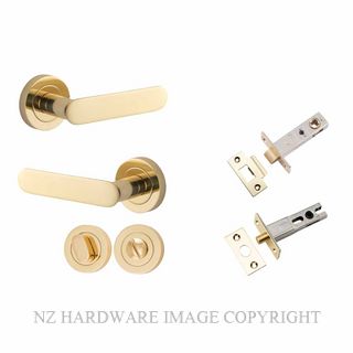 IVER 0330KPRIV60 BRONTE ROUND ROSE PRIVACY KITSET POLISHED BRASS