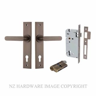 IVER 10784KENTR60KK BRONTE CHAMFERED KEY-KEY ENTRANCE LOCK KITSET SIGNATURE BRASS