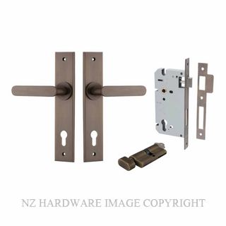 IVER 10784KENTR60KT BRONTE CHAMFERED KEY-TURN ENTRANCE LOCK KITSET SIGNATURE BRASS