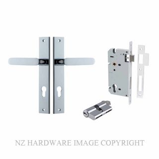 IVER 11748KENTR60KK BRONTE RECTANGULAR KEY-KEY ENTRANCE LOCK KITSET CHROME PLATE