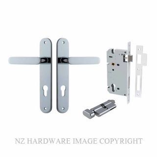 IVER 11764KENTR60KT BRONTE OVAL KEY-TURN ENTRANCE LOCK KITSET CHROME PLATE