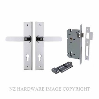 IVER 11784KENTR60KT BRONTE CHAMFERED KEY-TURN ENTRANCE LOCK KITSET CHROME PLATE