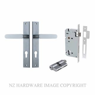 IVER 12248KENTR60KK BRONTE RECTANGULAR KEY-KEY ENTRANCE LOCK KITSET BRUSHED CHROME