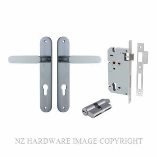 IVER 12264KENTR60KK BRONTE OVAL KEY-KEY ENTRANCE LOCK KITSET BRUSHED CHROME