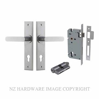 IVER 12284KENTR60KK BRONTE CHAMFERED KEY-KEY ENTRANCE LOCK KITSET BRUSHED CHROME