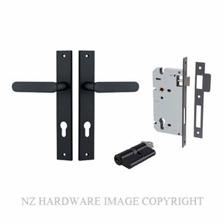 IVER 12748KENTR60KK BRONTE RECTANGULAR KEY-KEY ENTRANCE LOCK KITSET MATT BLACK
