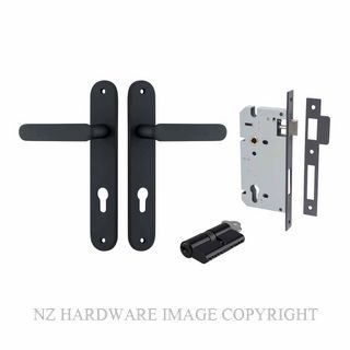 IVER 12764KENTR60KK BRONTE OVAL KEY-KEY ENTRANCE LOCK KITSET MATT BLACK