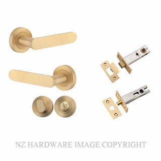 IVER 0452KPRIV60 BRONTE ROUND ROSE PRIVACY KITSET BRUSHED BRASS