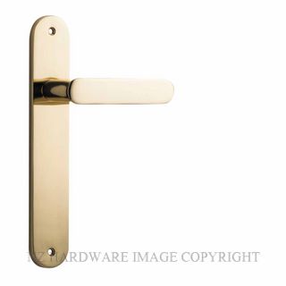 IVER 10264 BRONTE OVAL PLATE POLISHED BRASS