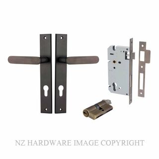 IVER 10748KENTR60KK BRONTE RECTANGULAR KEY-KEY ENTRANCE LOCK KITSET SIGNATURE BRASS